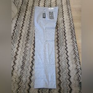 Michael Kors Men's Classic Dress Pants White Blue 34x34 NWT $95 MSRP Striped